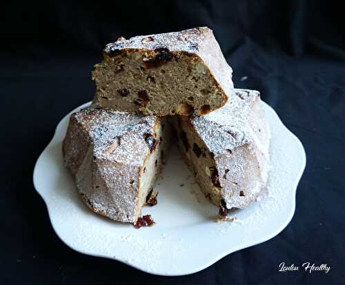 Cake au chèvre, cranberries, noix de cajou & épices