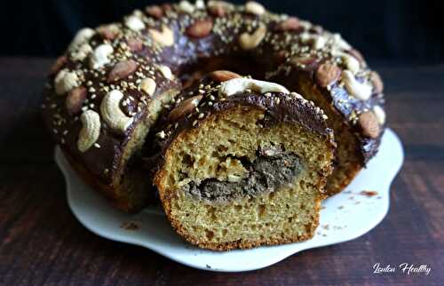 Cake au sésame, amande, cajou & chocolat {Sans lactose}