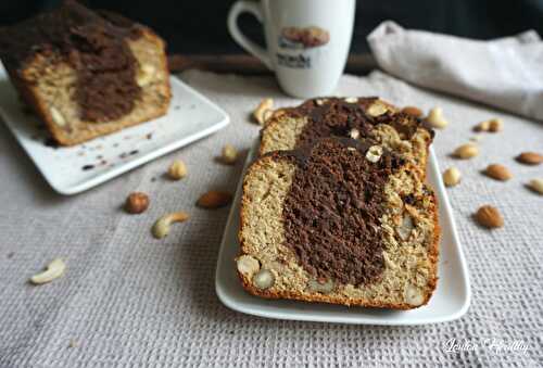 Cake aux fruits à coque, épices & chocolat {Sans lactose}