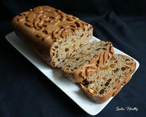 Cake aux lentilles rouges, poires & raisins secs {Sans lactose – IG bas}