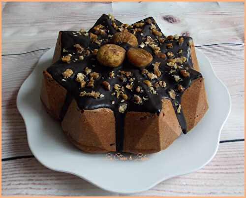 Cake marbré speculoos & aux marrons {Sans lactose}