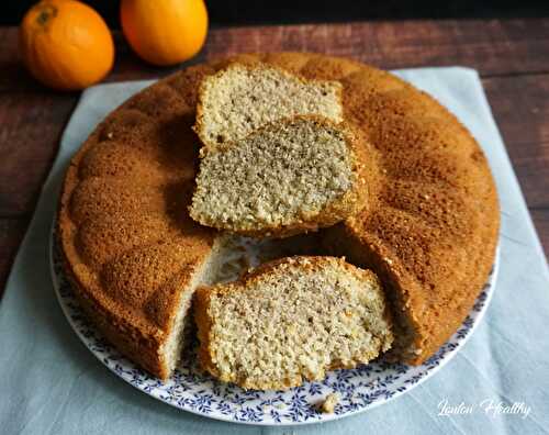 Cake orge, amande & orange {Sans lactose – IG bas}