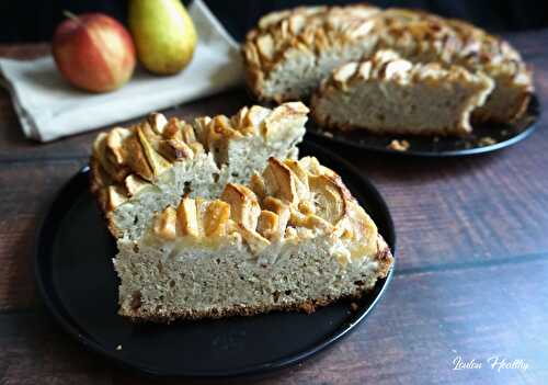 Cake pomme-poire {Sans lactose}