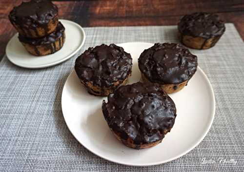 Cakes souchet, pommes fourrés abricot-cacao {Sans gluten – Sans lactose}