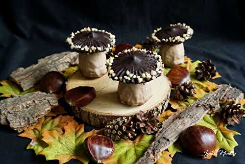 Champignons aux chocolats & cassis {Cakes sans lactose}