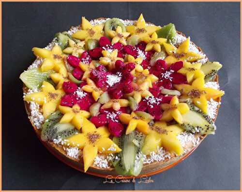 Cheesecake noix de coco & fruits exotiques