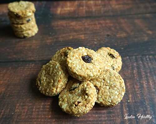Cookies aux céréales, amande & cacahuète {Vegan}