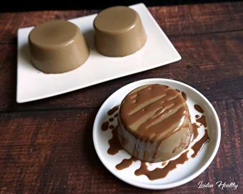 Flan au café, cajou & insert miel au cacao {Vegan – Sans gluten – IG bas}