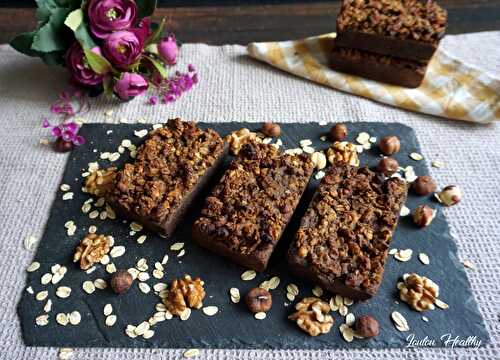 Gâteaux aux fruits rouges & croquant céréales-noix {Vegan – Sans gluten}