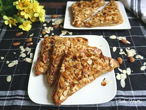 M’semmen aux amandes et combava façon triangles aux amandes {Vegan}