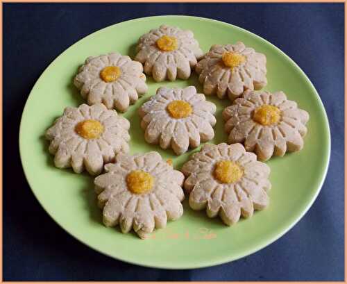Marguerites fourrées amandes & mangue