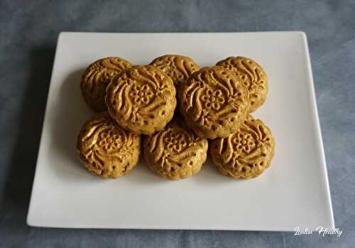 Mooncakes dattes-cacahuètes {Vegan – IG bas}