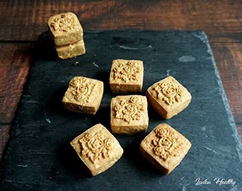 Mooncakes fourrés « Nakd peanut » {Vegan}