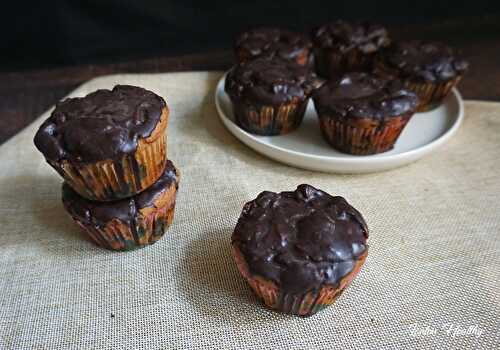 Muffins myrtilles & chocolat {Sans lactose}
