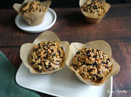 Muffins noix & chocolat {Sans lactose}