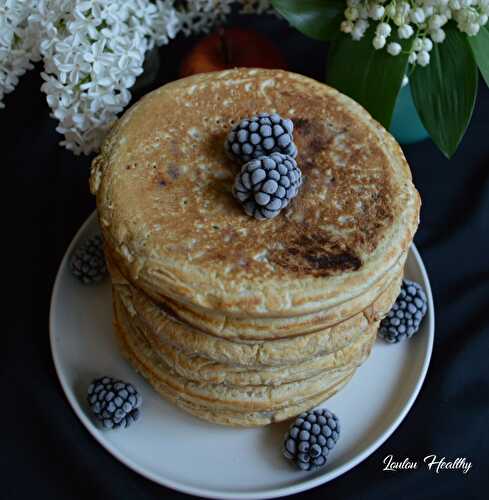 Pancakes fourrés pommes & mûres {Sans lactose}