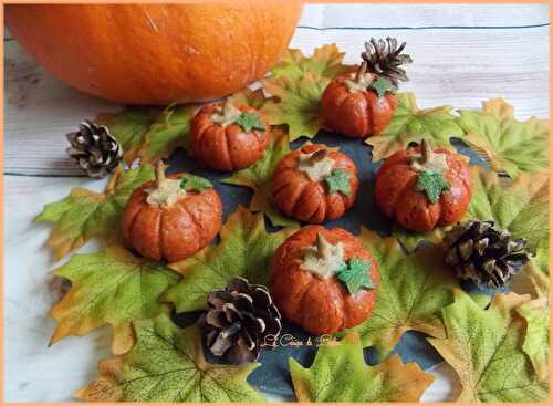 Petites citrouilles à la clémentine fourrées au cacao & courge {IG bas}