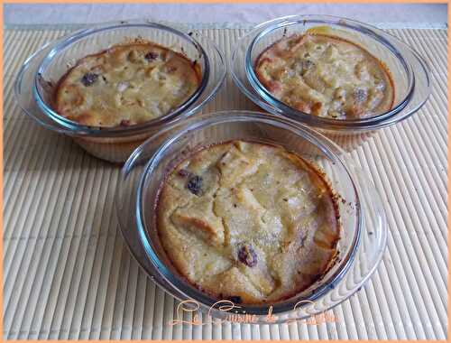 Petits Clafoutis aux amandes, pommes, poires & raisins secs