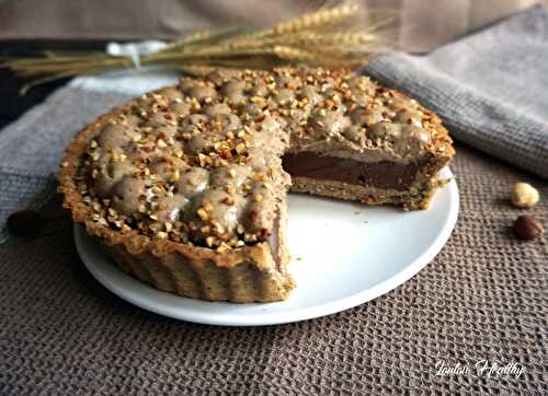 Tarte chocolat – noisette {Vegan}