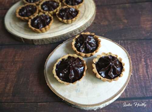 Tartelettes amandes & chocolat {Vegan – IG bas}