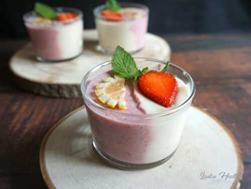 Verrines fraise – citron {Vegan – Sans gluten – IG bas}