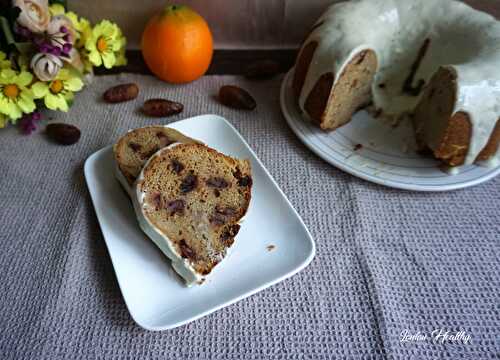 Carrot cake à l’huile d’argan, datte & orange {Sans lactose}