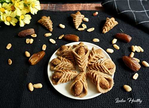 Cornets aux dattes & cacahuètes {Sans lactose – Option Vegan}
