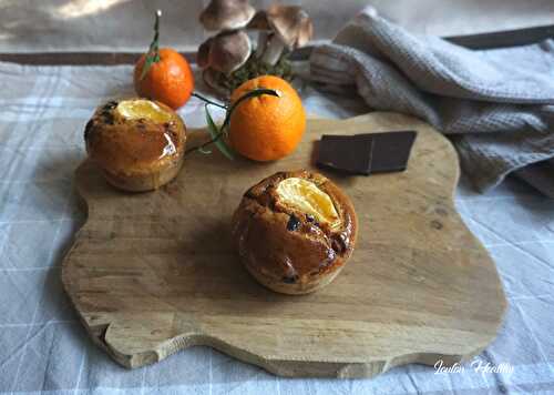 Muffins chocolat – clémentine {Sans lactose}