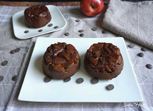 Petits fondants noisette, pomme & chocolat {Vegan – Option Sans gluten}