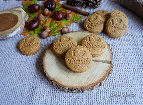 Biscuits noisette-épices fourrés châtaigne-vanille {Vegan}