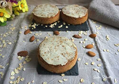 Gâteaux amande, avoine & spéculoos fourrés abricot {Vegan – Sans gluten}