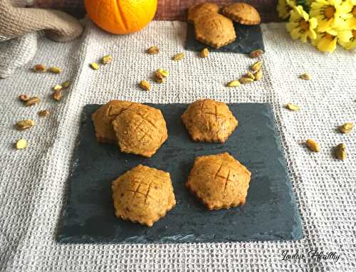 Biscuits à la pistache fourrés orange, pistache {Vegan}