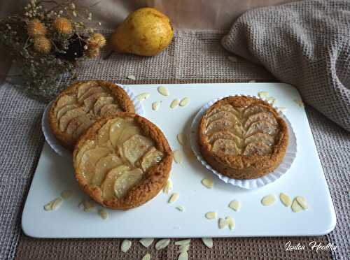 Cakes amande – poire {Vegan – sans gluten}