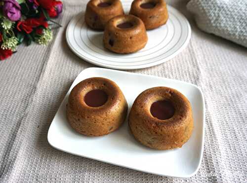 Petits savarins amande – framboise {Vegan}