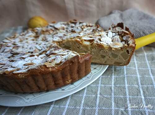 Gâteau au yaourt grec végétal, poire & amande