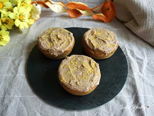 Petits cakes carotte, orange & marron