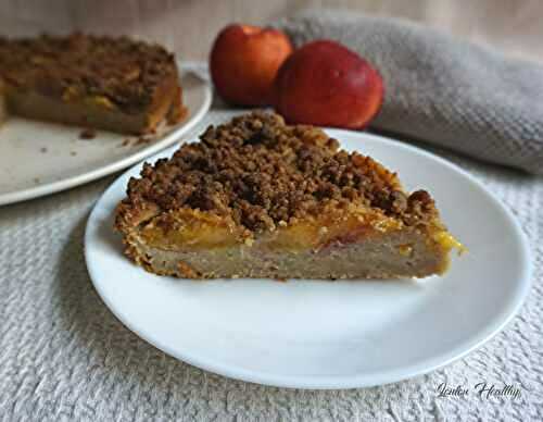 Gâteau crumble aux nectarines