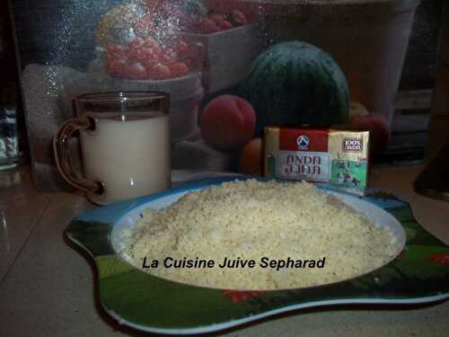 COUSCOUS AU BEURRE AU MICRO-ONDES