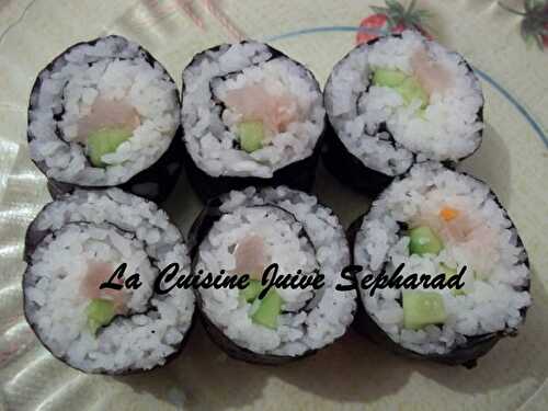 MAKIS SUSHIS OU FUTOMAKIS AU SAUMON