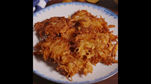 PAILLASSONS DE POMMES DE TERRE POUR PESSAH' (LATKES)