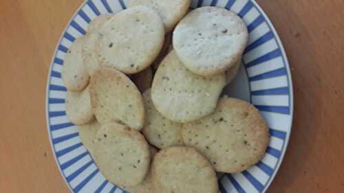 PETITES GALETTES SALÉES À L'ANIS POUR L'APÉRITIF