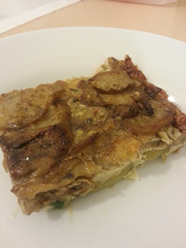 QUICHE AUX COURGETTES ET AUBERGINES SANS PATE