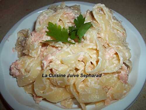 SAUCE AU SAUMON POUR TAGLIATELLES