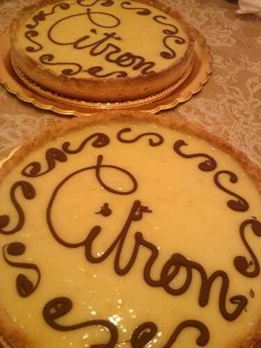 TARTE AU CITRON SANS MERINGUE