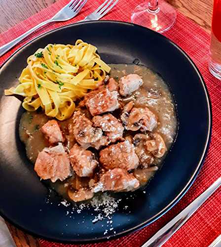 Mijoté de veau aux champignons