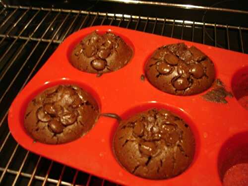 Muffins choco choc - La cuisine sans lactose
