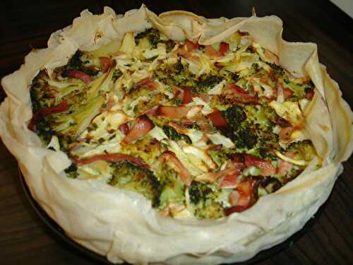 Quiche aux brocolis (allégée)