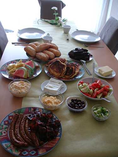 Rien de tel qu'un bon petit brunch pour démarrer le dimanche :)