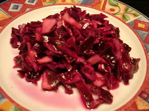 Salade de chou rouge - La cuisine sans lactose