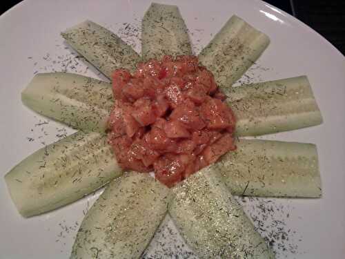 Tartare de saumon